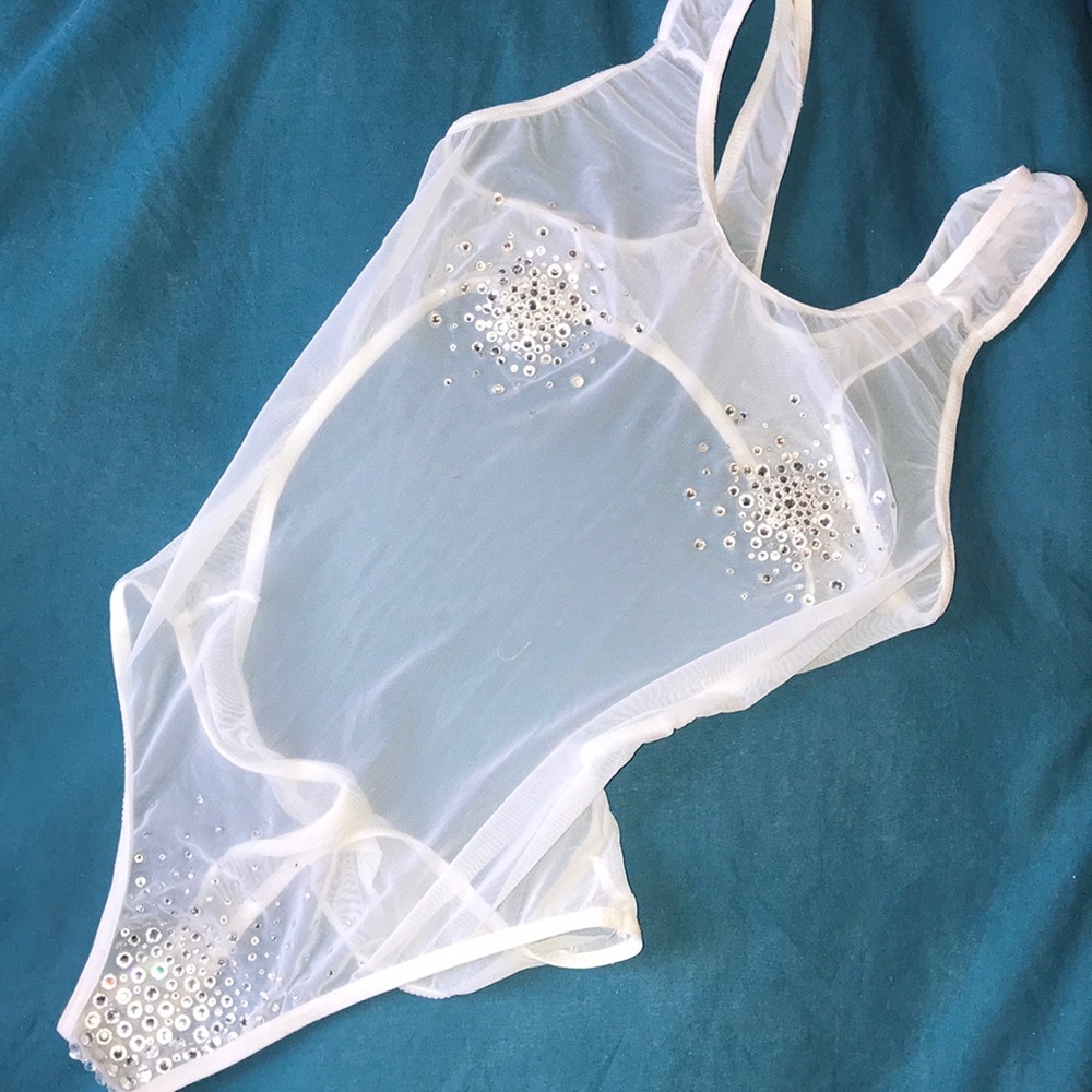 Bejeweled body suit
